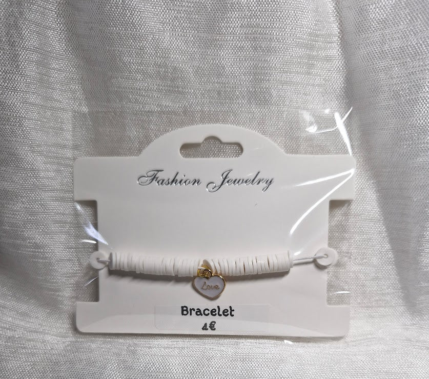 Bracelets perle plate breloque
