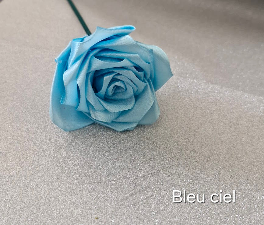 Roses éternelles en satin