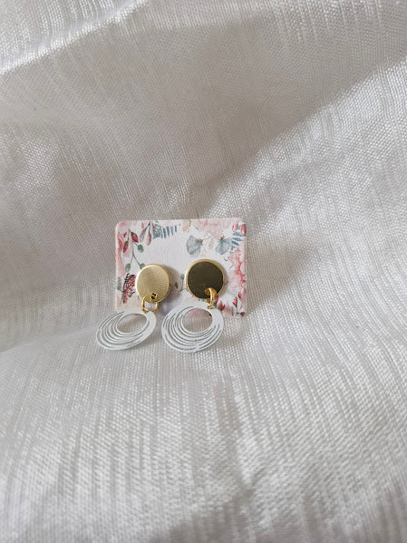 Boucles d'oreilles clou plat