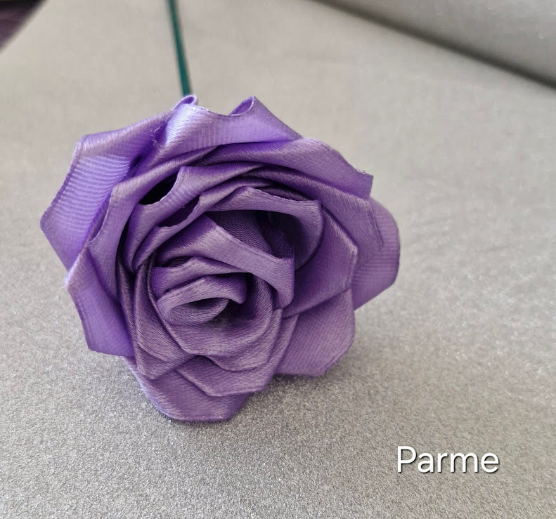 Roses éternelles en satin