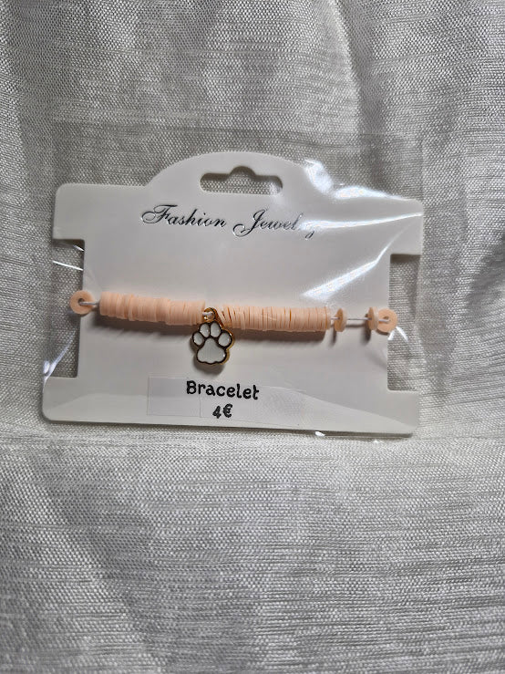 Bracelets perle plate breloque