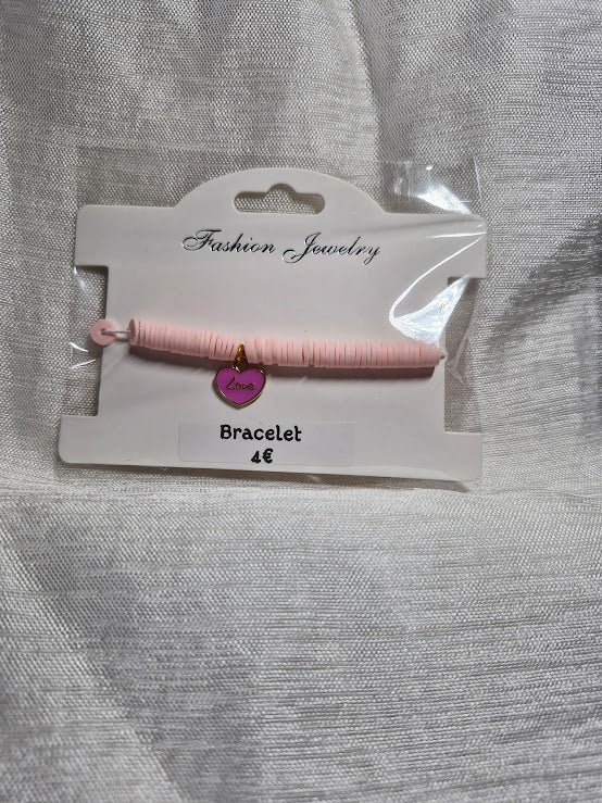 Bracelets perle plate breloque