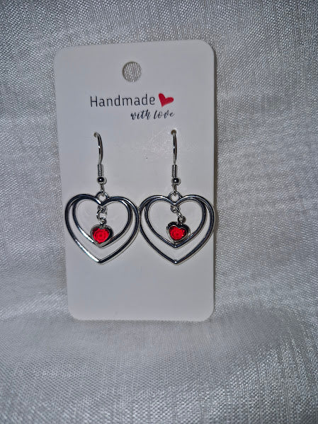 Boucles d'oreilles cœur