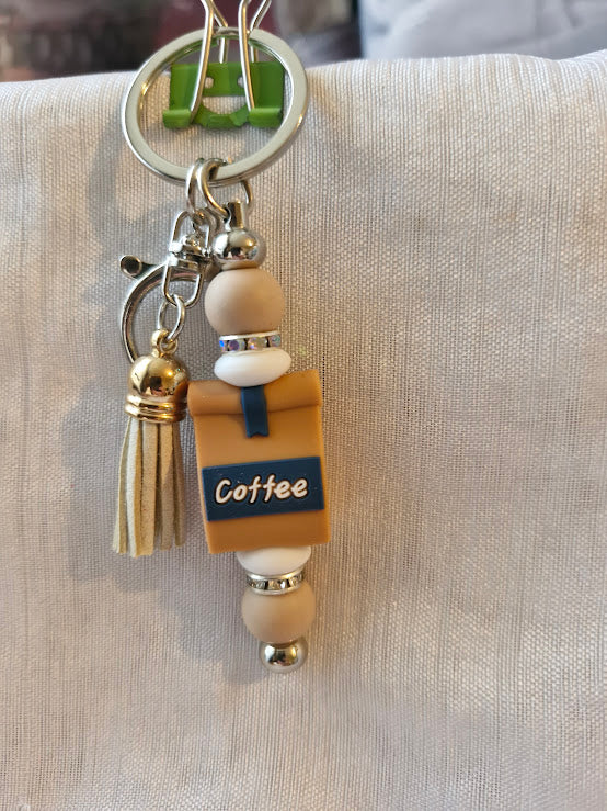 Porte clé café