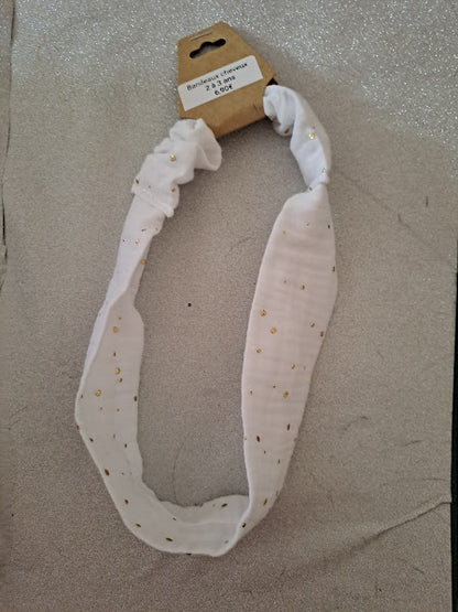 Bandeaux élastique en Double Gaze