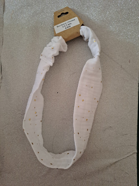 Bandeaux élastique en Double Gaze