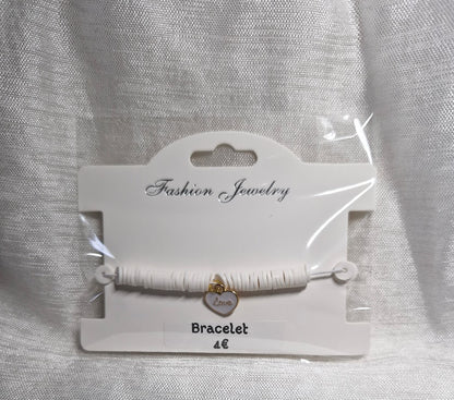 Bracelets perle plate breloque