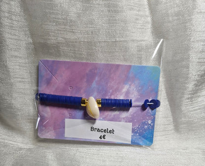 Bracelets perles plate coquillage