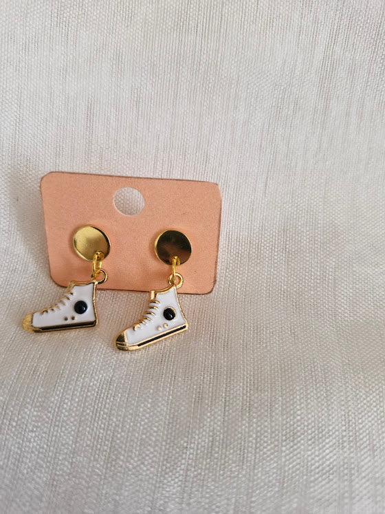 Boucles d'oreilles clou plat