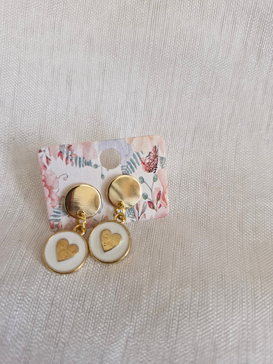 Boucles d'oreilles clou plat