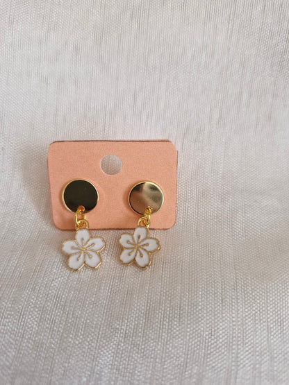Boucles d'oreilles clou plat