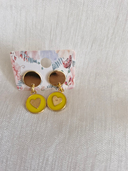 Boucles d'oreilles clou plat