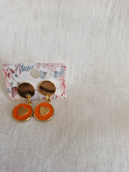 Boucles d'oreilles clou plat