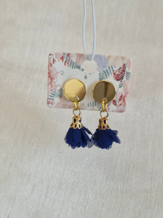 Boucles d'oreilles clou plat
