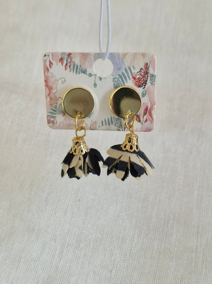 Boucles d'oreilles clou plat
