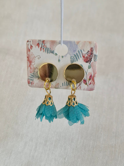 Boucles d'oreilles clou plat
