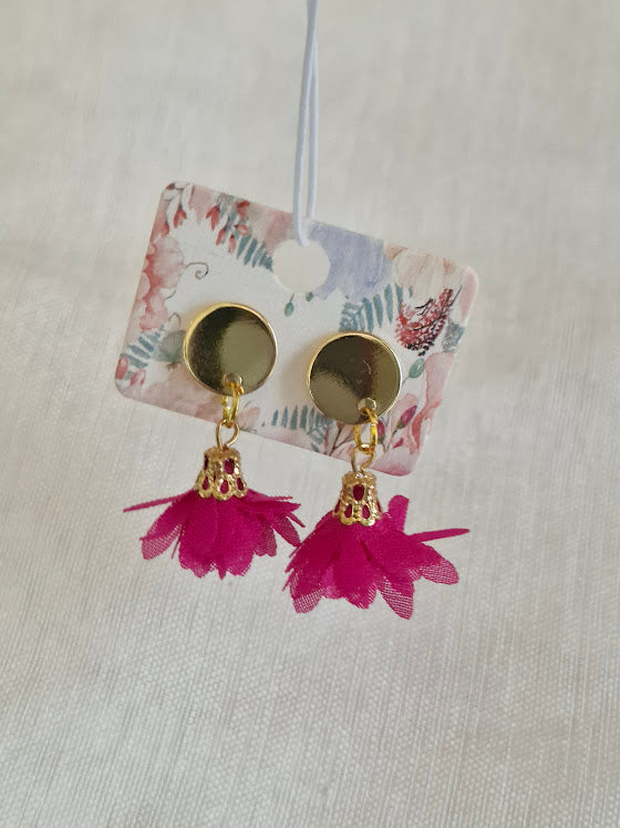 Boucles d'oreilles clou plat