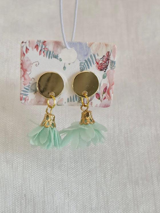 Boucles d'oreilles clou plat