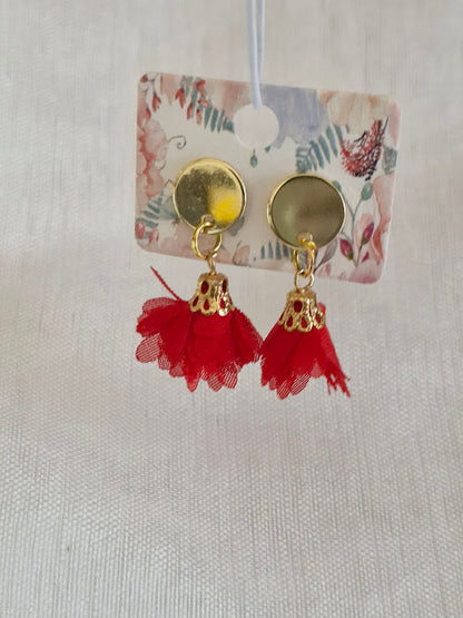 Boucles d'oreilles clou plat
