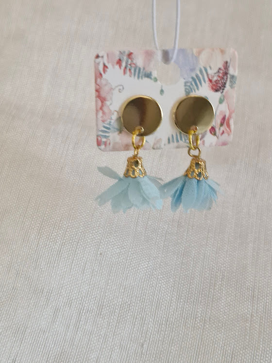 Boucles d'oreilles clou plat