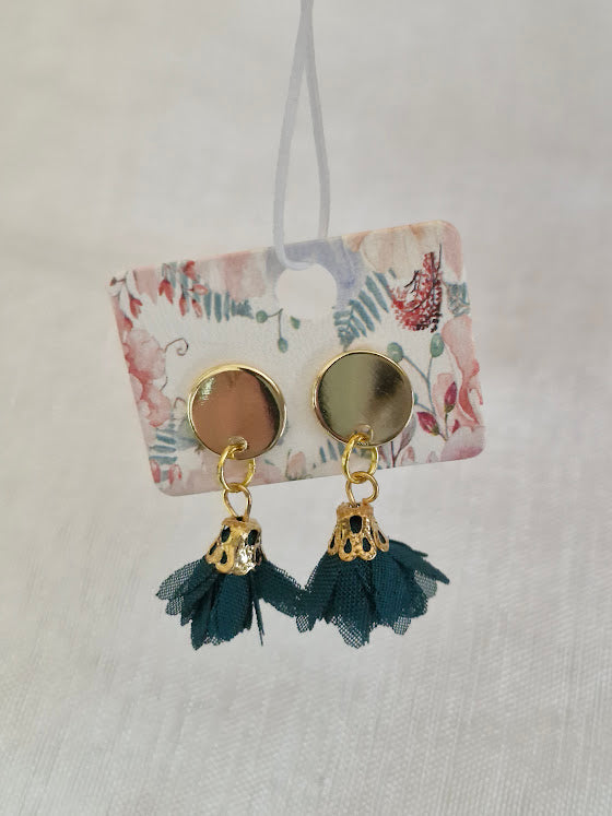 Boucles d'oreilles clou plat