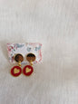 Boucles d'oreilles clou plat