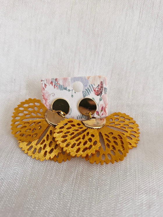 Boucles d'oreilles clou plat