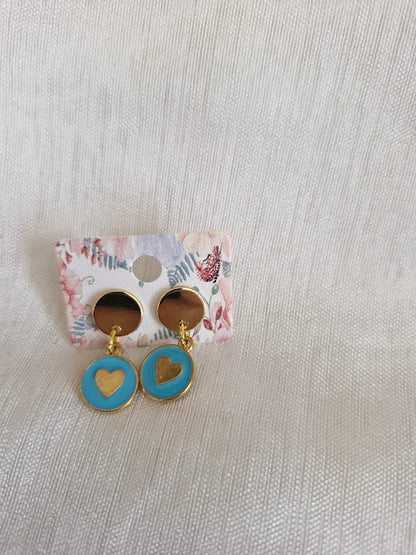 Boucles d'oreilles clou plat