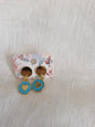 Boucles d'oreilles clou plat