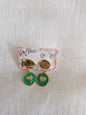Boucles d'oreilles clou plat