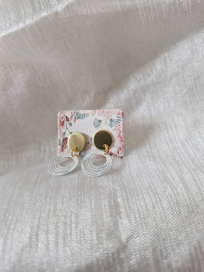 Boucles d'oreilles clou plat