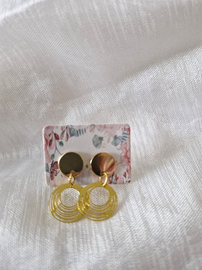 Boucles d'oreilles clou plat