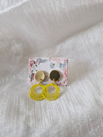 Boucles d'oreilles clou plat