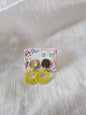 Boucles d'oreilles clou plat