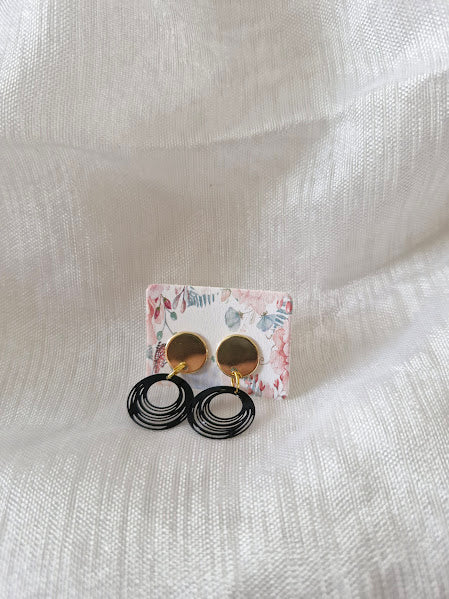 Boucles d'oreilles clou plat