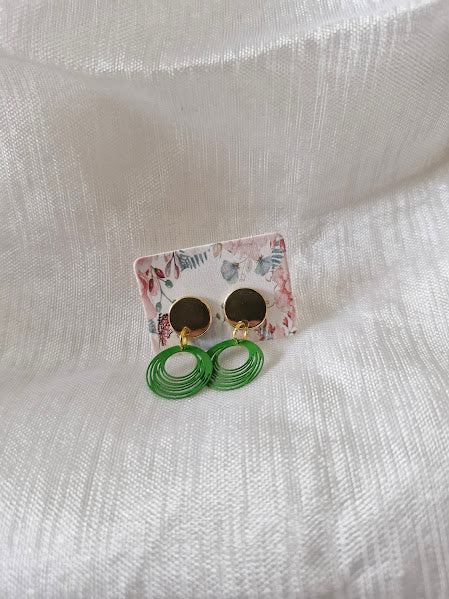 Boucles d'oreilles clou plat