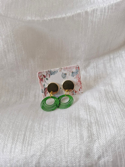 Boucles d'oreilles clou plat