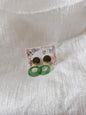 Boucles d'oreilles clou plat