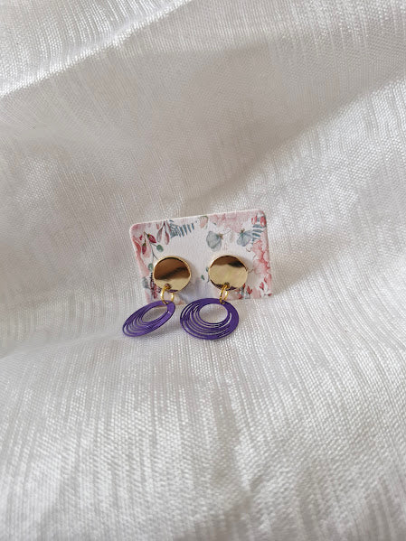 Boucles d'oreilles clou plat