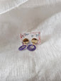 Boucles d'oreilles clou plat