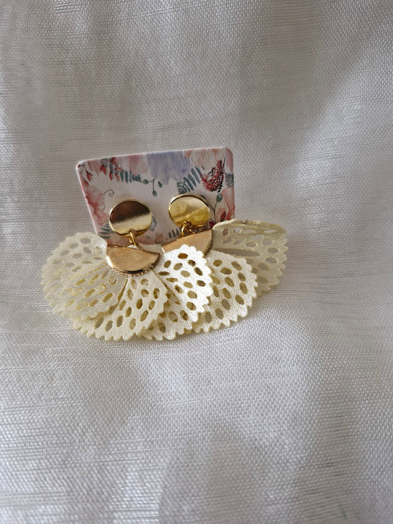 Boucles d'oreilles clou plat