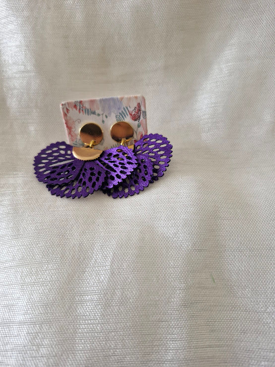 Boucles d'oreilles clou plat