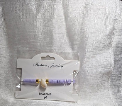 Bracelets perles plate coquillage