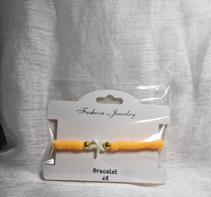 Bracelet perle plate étoile de mer