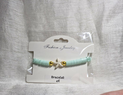 Bracelet perle plate étoile de mer
