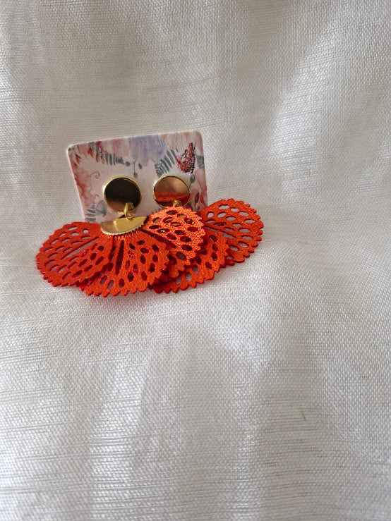 Boucles d'oreilles clou plat